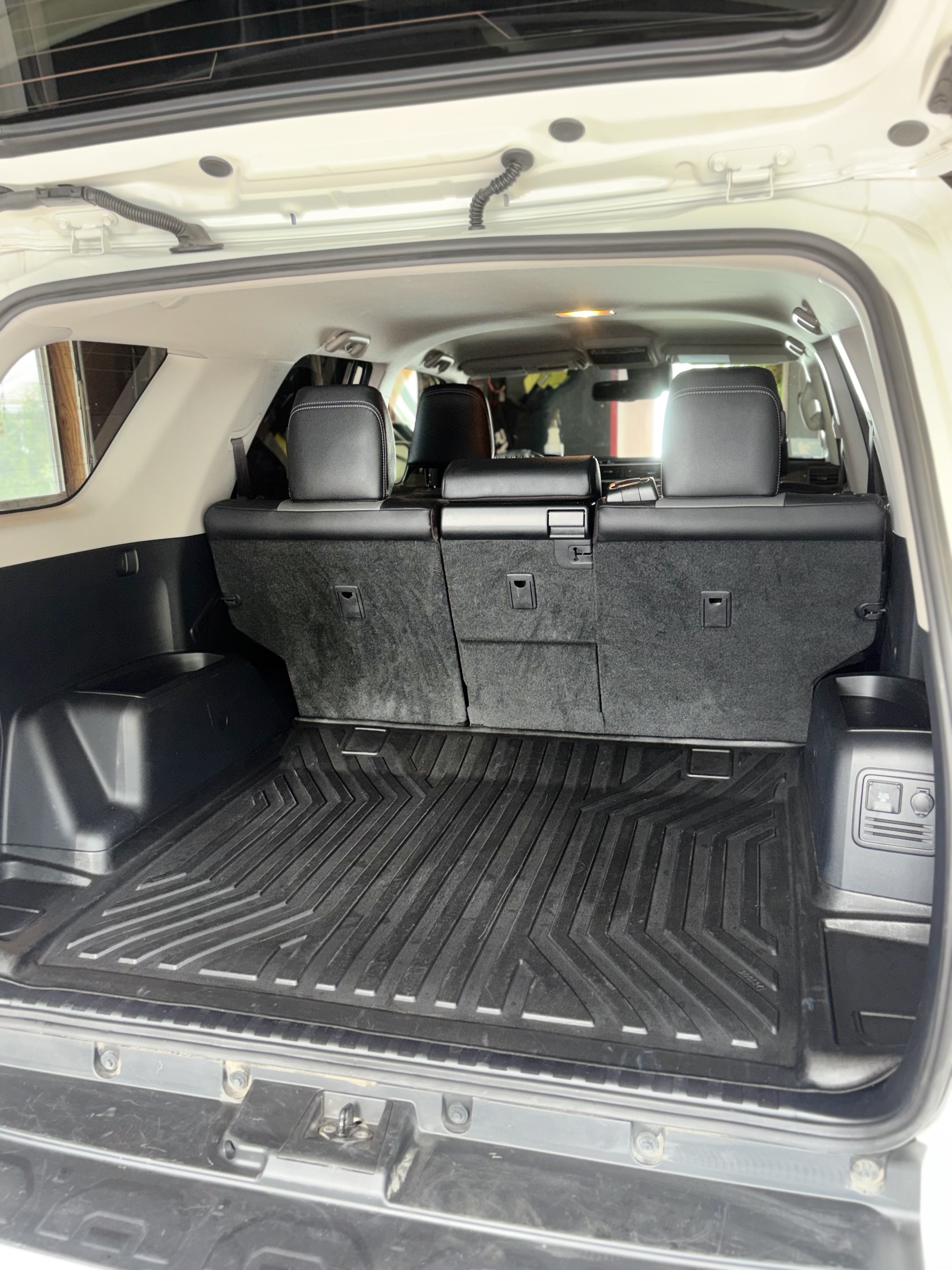 Spotless SUV rear cargo area after interior detailing
